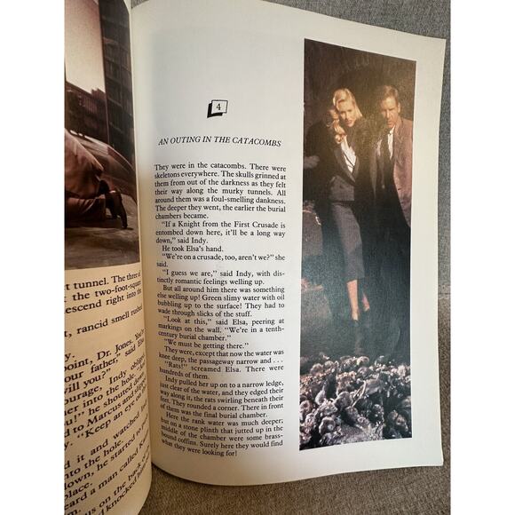 EUC Indiana Jones™ THE LAST CRUSADE Official Movie STORYBOOK Scholastic Edition - Picture 6 of 7